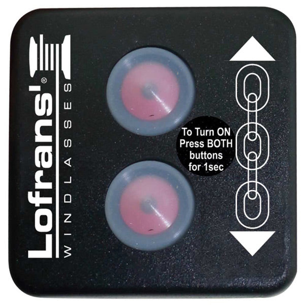 Lofrans kontakt upp/ner svart med LED