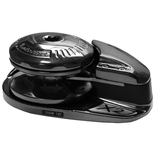 Lofrans X2 svart ankarspel 12V 1000W DIN766 kätting 8mm lina 14mm