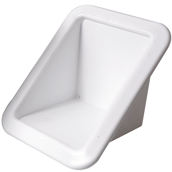 Monteringsbox vit till däcksförskruvning  145x191mm