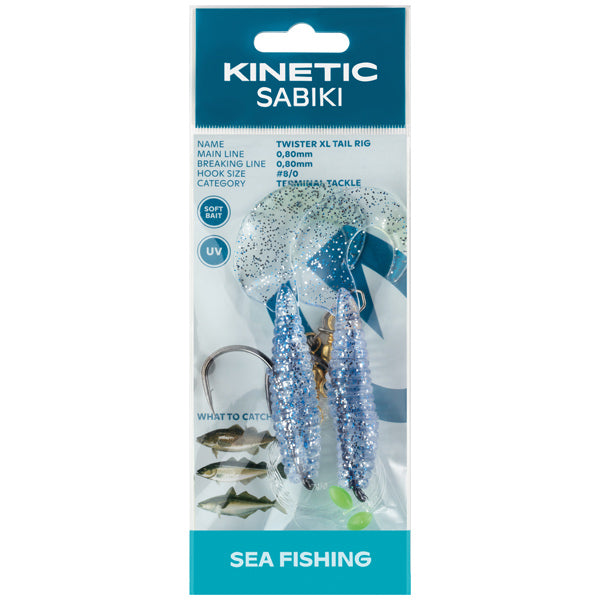 Kinetic Sabiki Twister XL blue/silver