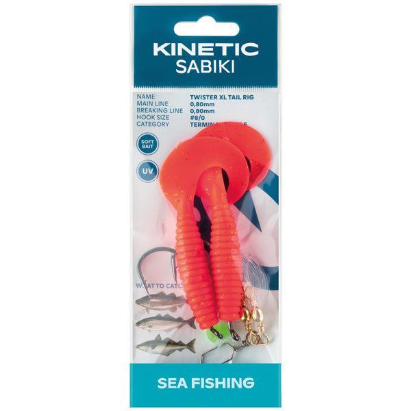 Kinetic Sabiki Twister XLred/black/gold