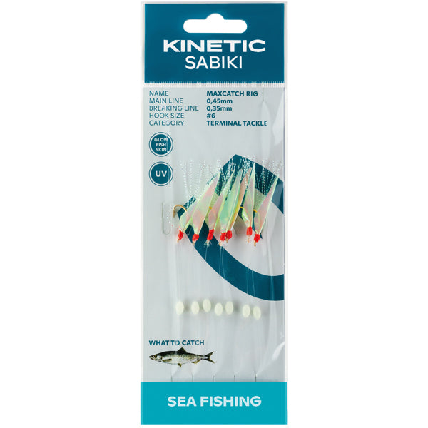 Kinetisk Sabiki silltafs MaxCatch, Fishskin/mix