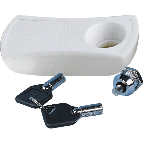 Handtag vitt med lås