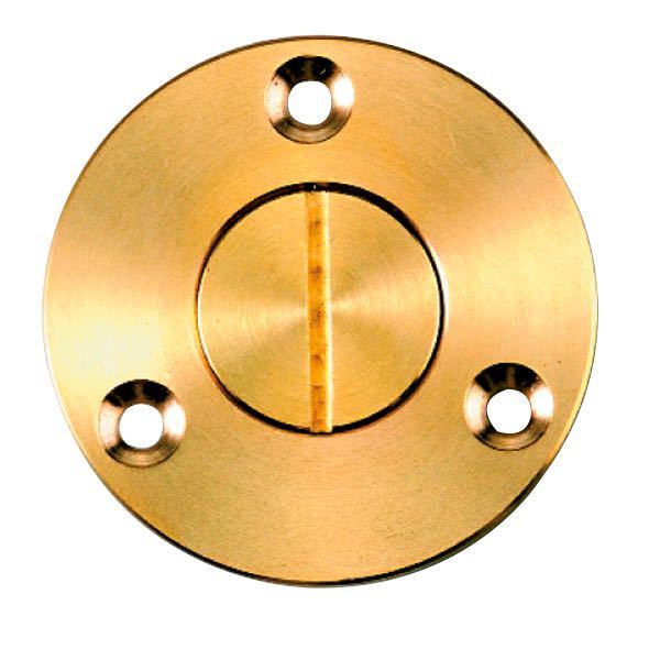 Dyvika mässing utv. Ø55mm, inv. Ø: 19mm, hål Ø: 23mm