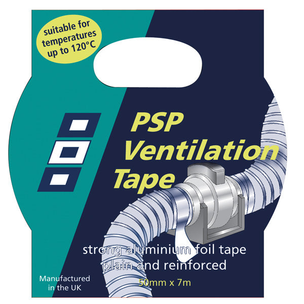 PSP Alu- ventilationstejp förstärkt 50mm x 7m