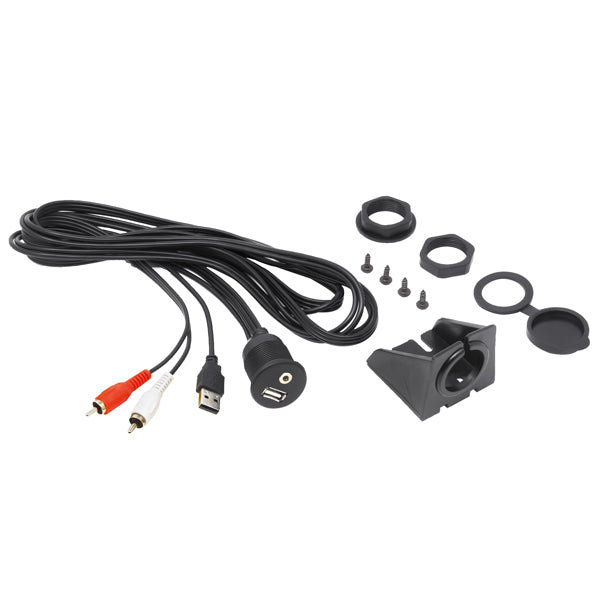 Hertz HMA USB AUX IN - förlängningskabel, 2m