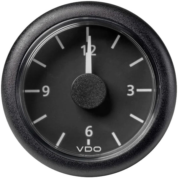 VDO klocka 12v, svart ø52mm