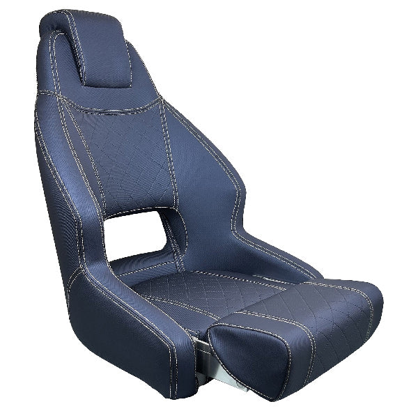 ESM Styrstol RM52 med flip-up dyna, Marinblå