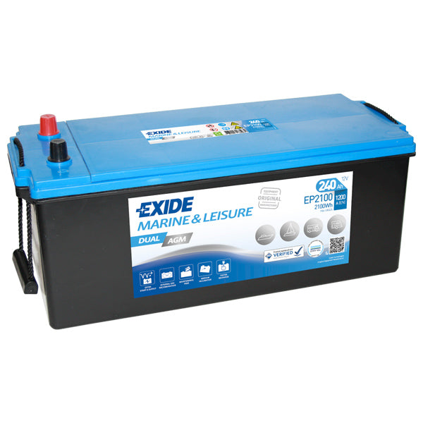 Exide Batteri dual AGM 1200cca - 240Ah