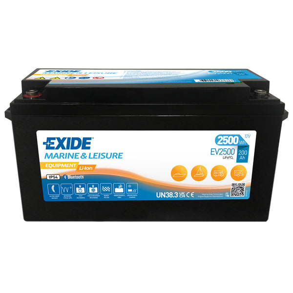 Exide EV2500 lithium batteri 200A