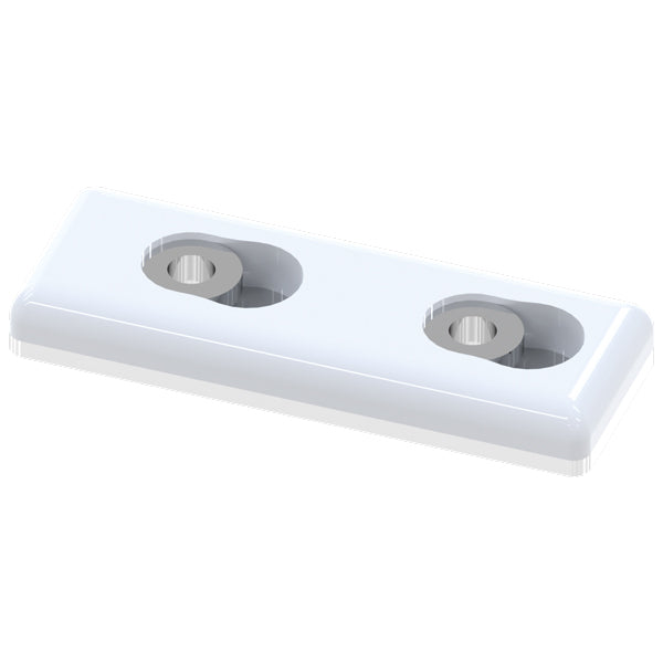 Hurley dubbel skyddsplatta, par, vit