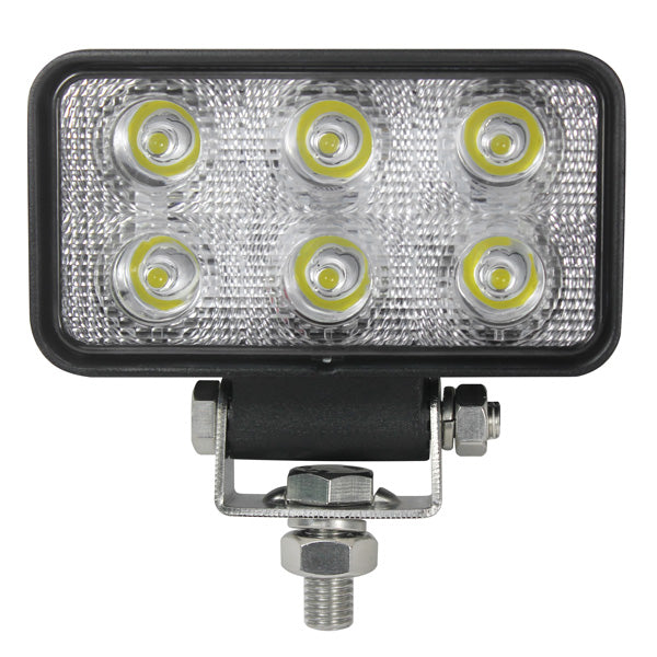 1852 däcksbelysn. 10-30V, 9W Osram LED, Spot 753lm, 112x62x38mm