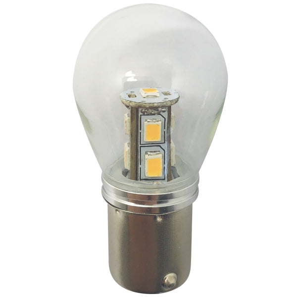 1852 LED-bajonett BA15D Ø25x48mm 10-35vdc 1,6/15W - 2 st.