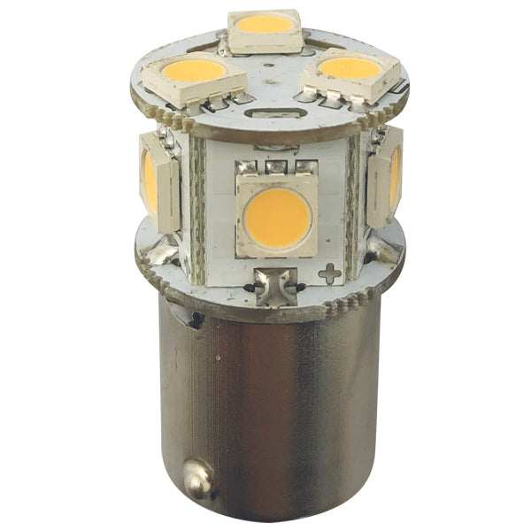 1852 LED-bajonett BA15S Ø19x33mm 10-35vdc 1.0/10W - 2 st.