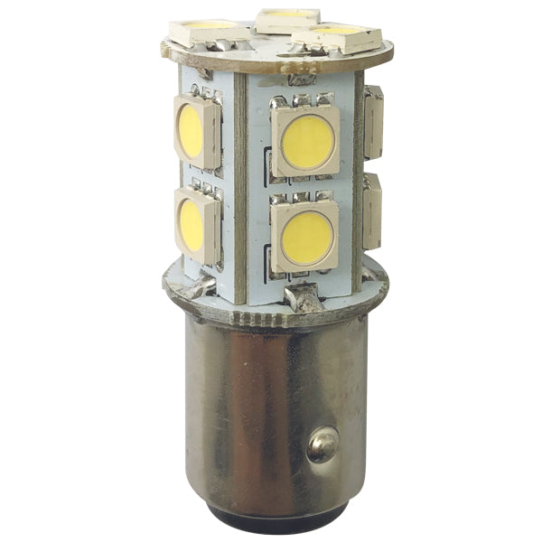 1852 LED-lanternlampa BAY15D Ø19x43mm 10-35V 2,2/20W - 2 st.