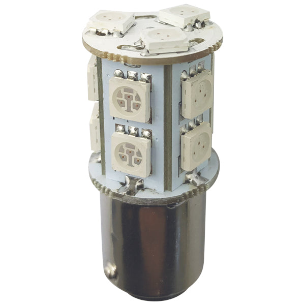 1852 LED-lanternlampa BAY15D 10-36Vdc 2,2/20W röd - 2 st.