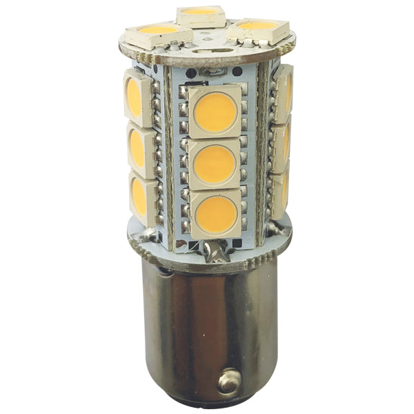 1852 LED-lampa Ba15D, 10-36V 2,4/25W 2700K- 2 st.