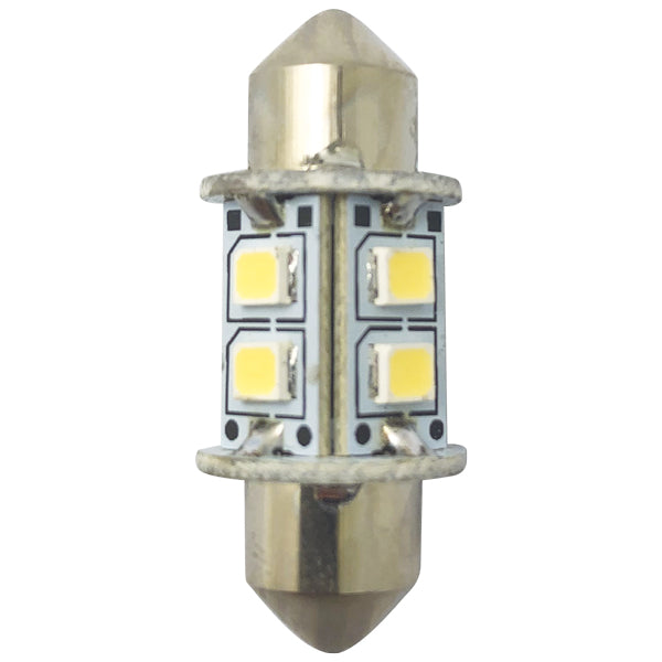 1852 LED pinol/spollampa 31mm 10-35V 0,8/8W 6000K - 2 st.