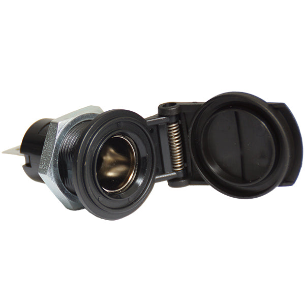 Installationskontakt liten med skyddslock 12/24 V 16amp