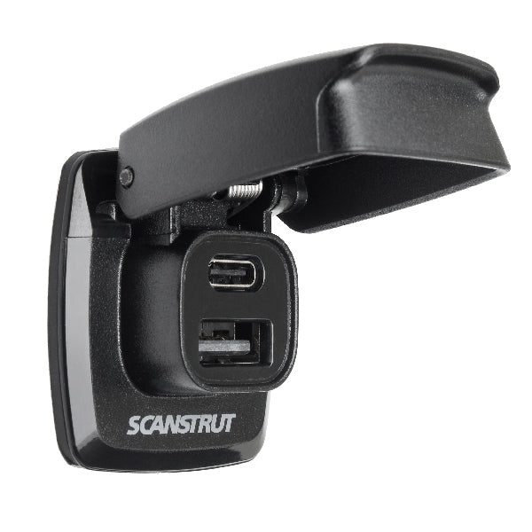 ScanStrut Flip-Pro vattentätt USB A & C-laddningsuttag 12-24V /36-60W