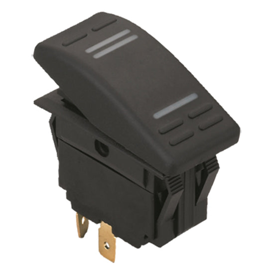 Kontakt 3-polig med LED on - off 12 V max 15a