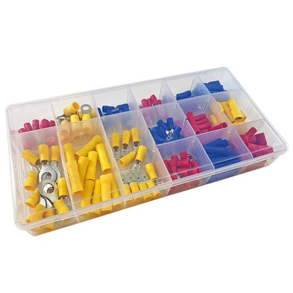 Sortimentsbox kabelskor 150 delar