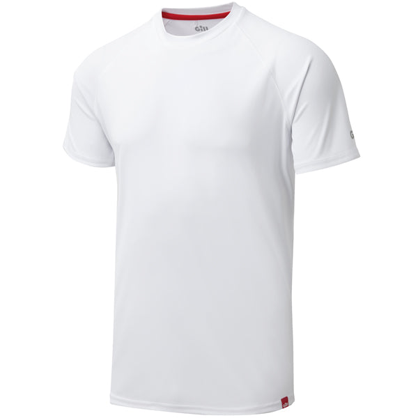 Gill UV010 Herr UV Tec T-Shirt Vit Str L