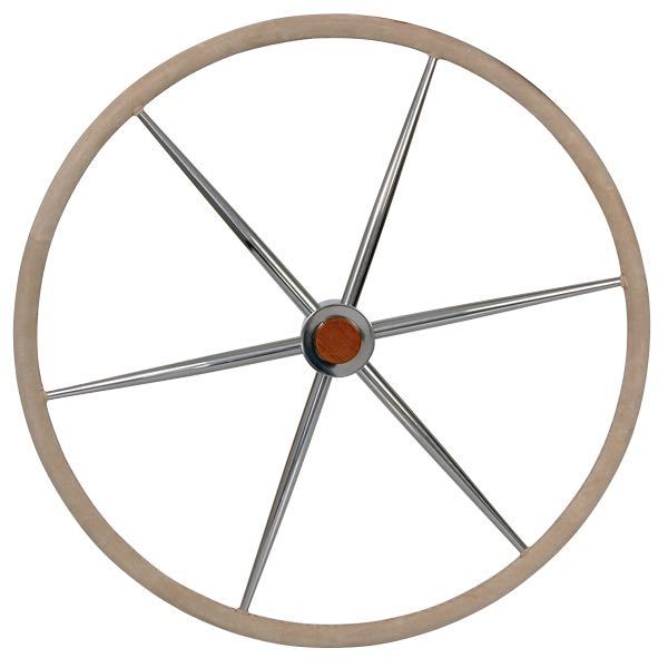 Stålratt med läder Ø70 cm