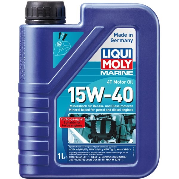 Liqui moly marine 4t motorolja 15w-40 1l