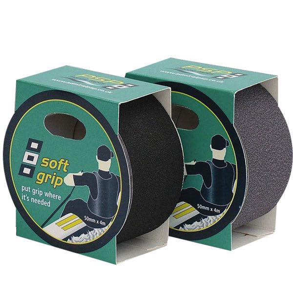 PSP soft grip-tejp - halkskyddande tejp svart 50 mm x 4 m